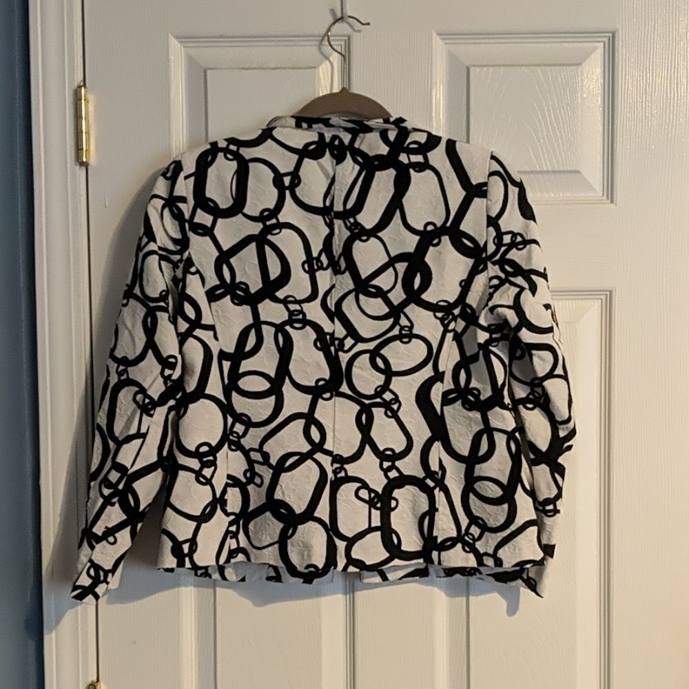 Investments Petites black white jacket blazer - Picture 5 of 5
